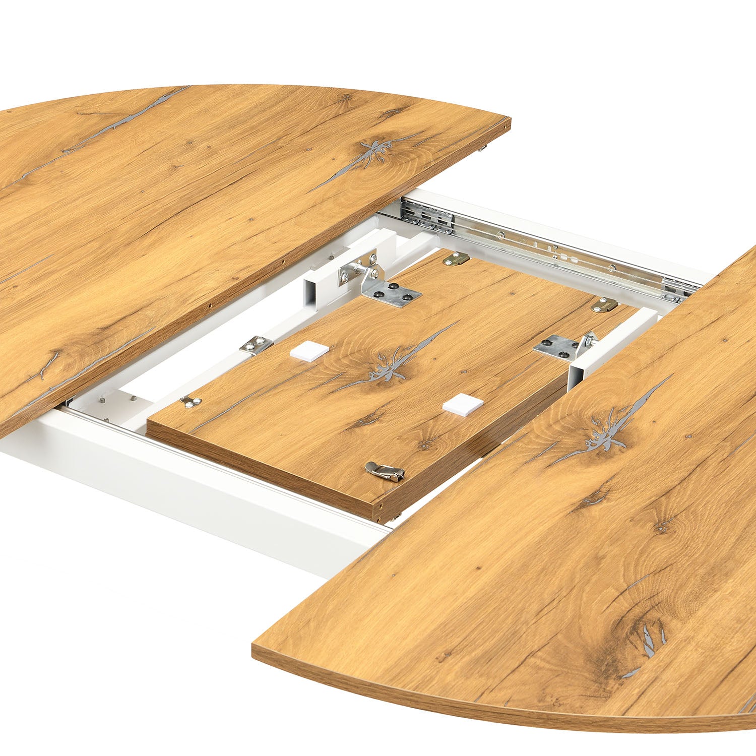 B-Ware Ausziehtisch TILL, Rund, Alteiche