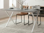 SAMUEL - Esstisch für 4 Personen mit Metallgestell