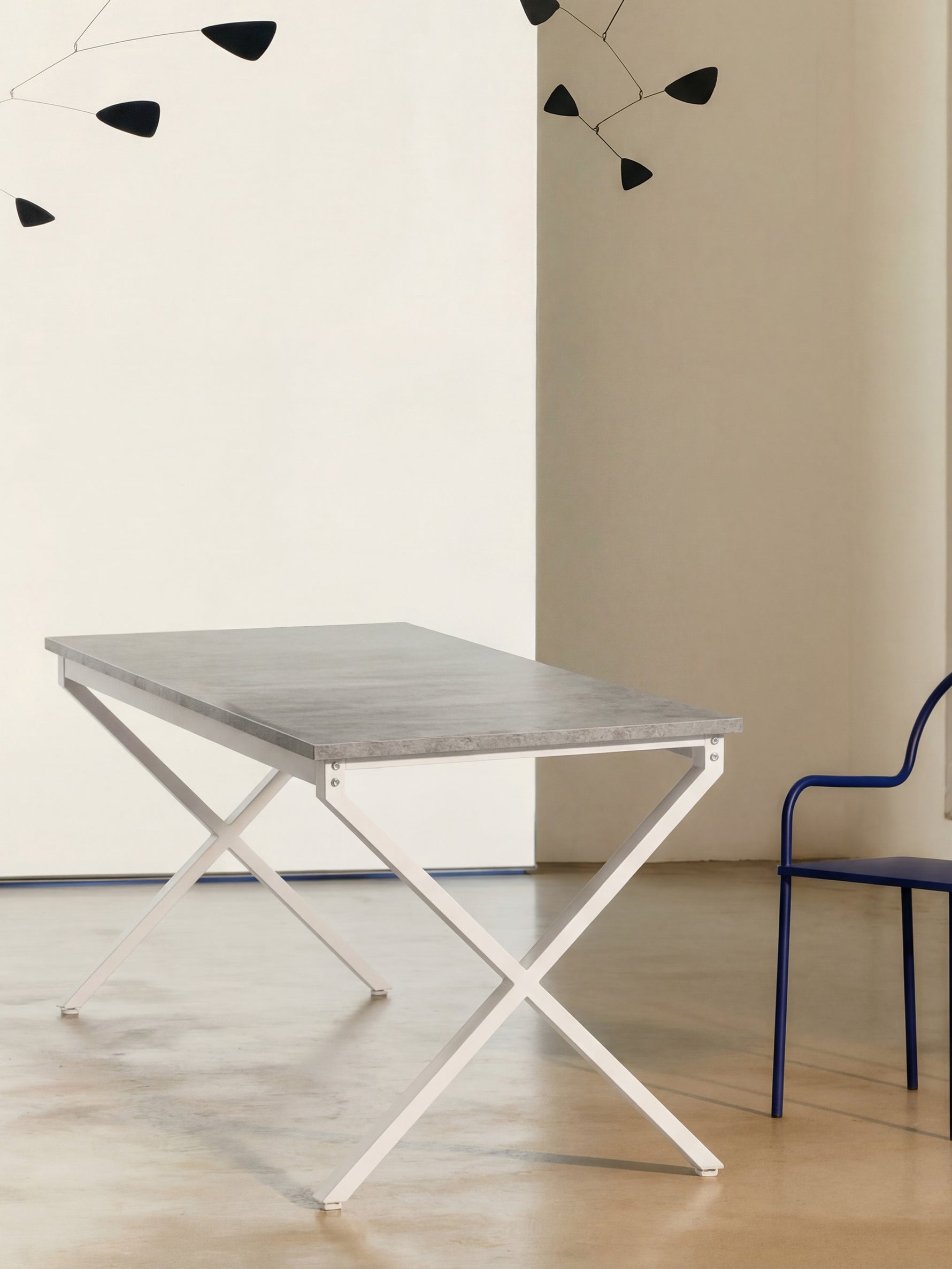 Esstisch SAMUEL - kleiner Küchentisch / Konsolentisch mit stabilem Metallgestell