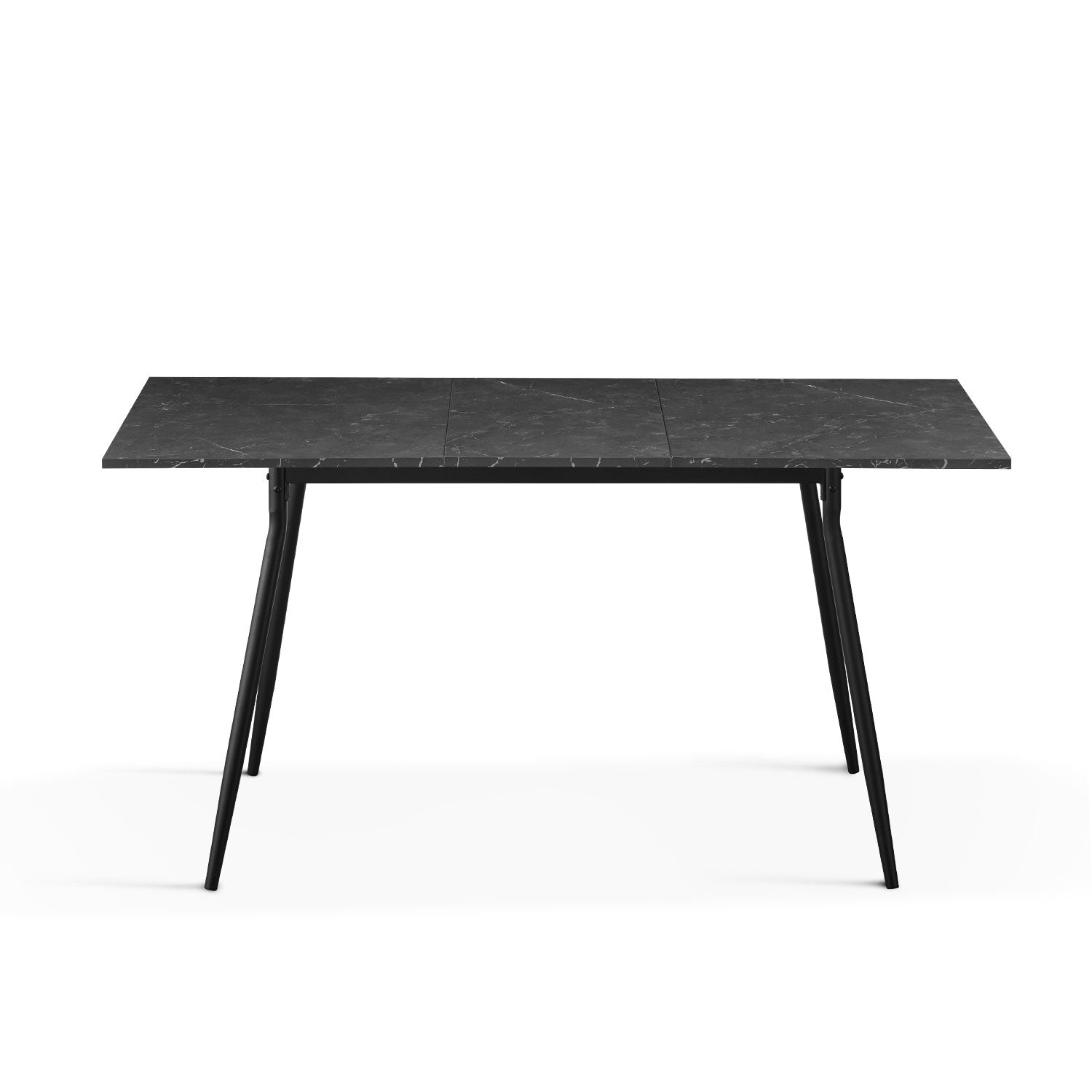 B-Ware Esstisch LIO, 120-160cm Marmor-Schwarz