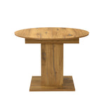 B-Ware Esstisch WIM, rund, 100-140x100cm Alteiche