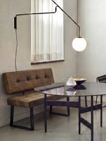 Sitzbank SIGFRID – Esszimmerbank mit Rückenlehne & Metallgestell