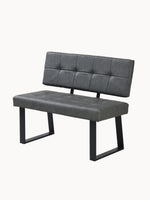 Sitzbank SIGFRID – Esszimmerbank mit Rückenlehne & Metallgestell