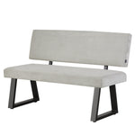 Sitzbank SIGFRID – Esszimmerbank mit Rückenlehne & Metallgestell