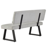 Sitzbank SIGFRID – Esszimmerbank mit Rückenlehne & Metallgestell