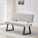 Sitzbank SIGFRID – Esszimmerbank mit Rückenlehne & Metallgestell