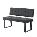 Sitzbank SIGFRID – Esszimmerbank mit Rückenlehne & Metallgestell