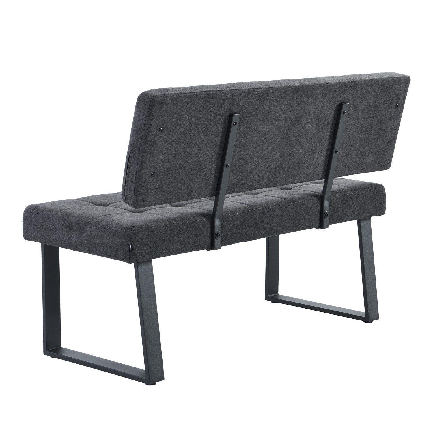 Sitzbank SIGFRID – Esszimmerbank mit Rückenlehne & Metallgestell