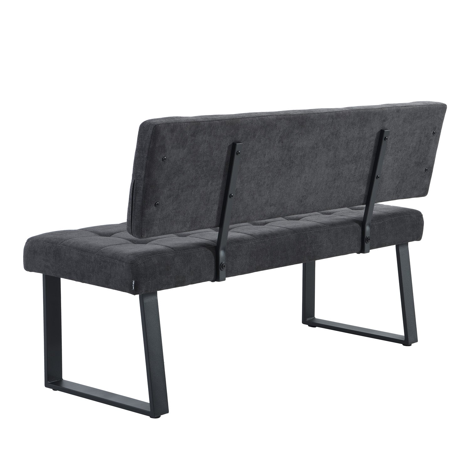 Sitzbank SIGFRID – Esszimmerbank mit Rückenlehne & Metallgestell