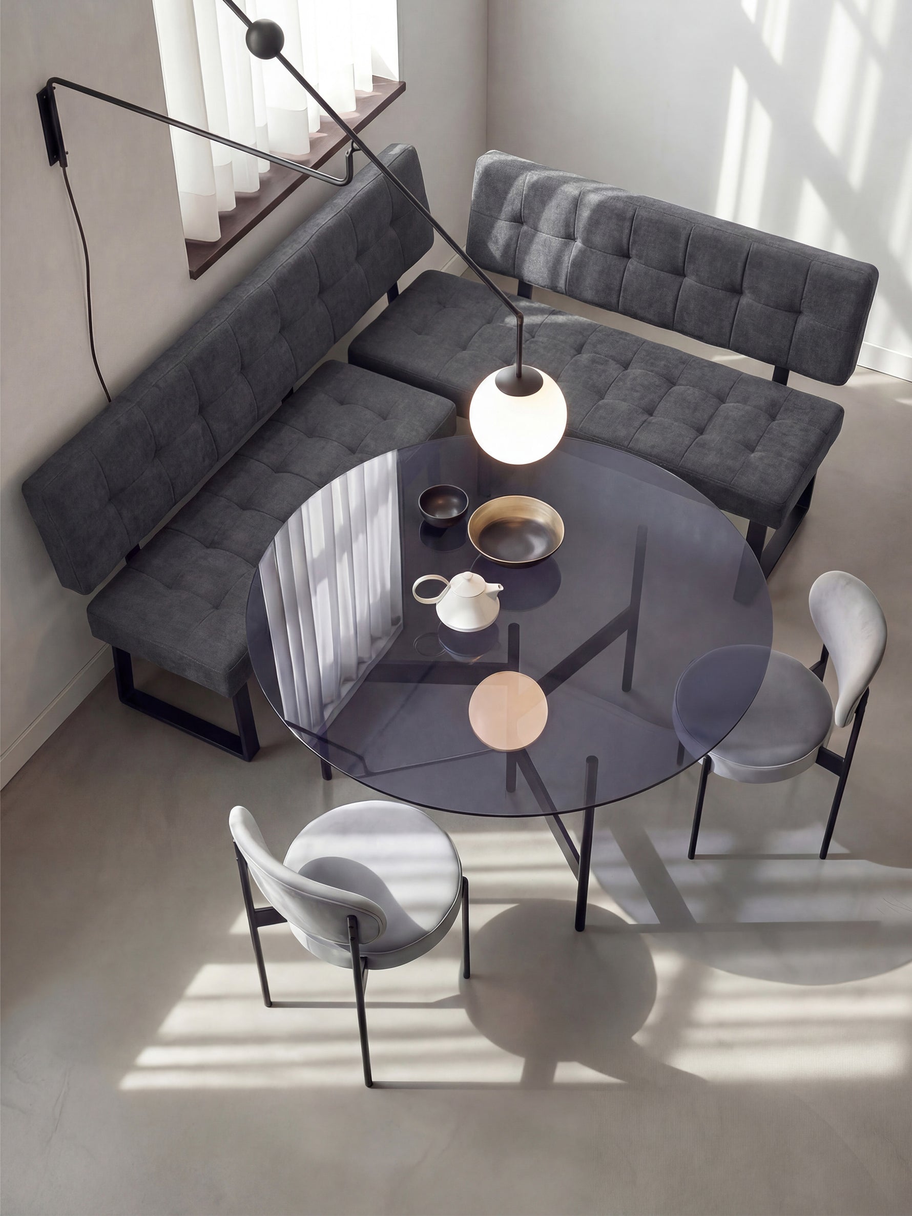 Eckbank AKA - Modulare Eckbank beidseitig montierbar