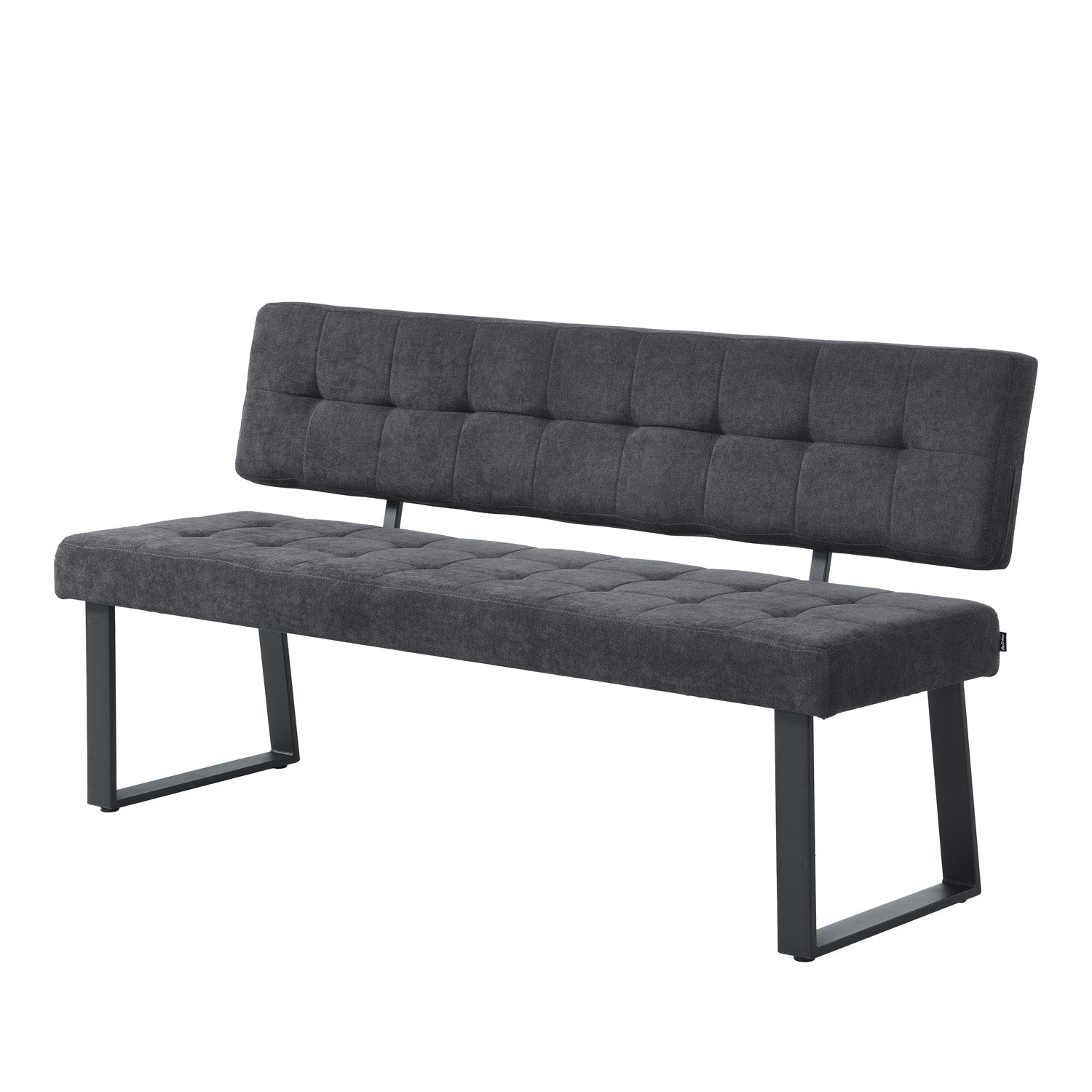 B-Ware Sitzbank SIGFRID, Kunstleder Schwarz, 160cm | praktisch & modern | B&D home