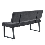 Sitzbank SIGFRID – Esszimmerbank mit Rückenlehne & Metallgestell