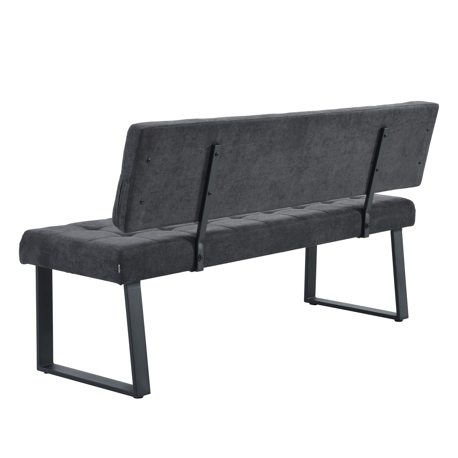 Sitzbank SIGFRID – Esszimmerbank mit Rückenlehne & Metallgestell