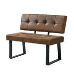 Sitzbank SIGFRID – Esszimmerbank mit Rückenlehne & Metallgestell