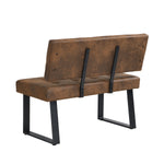 Sitzbank SIGFRID – Esszimmerbank mit Rückenlehne & Metallgestell