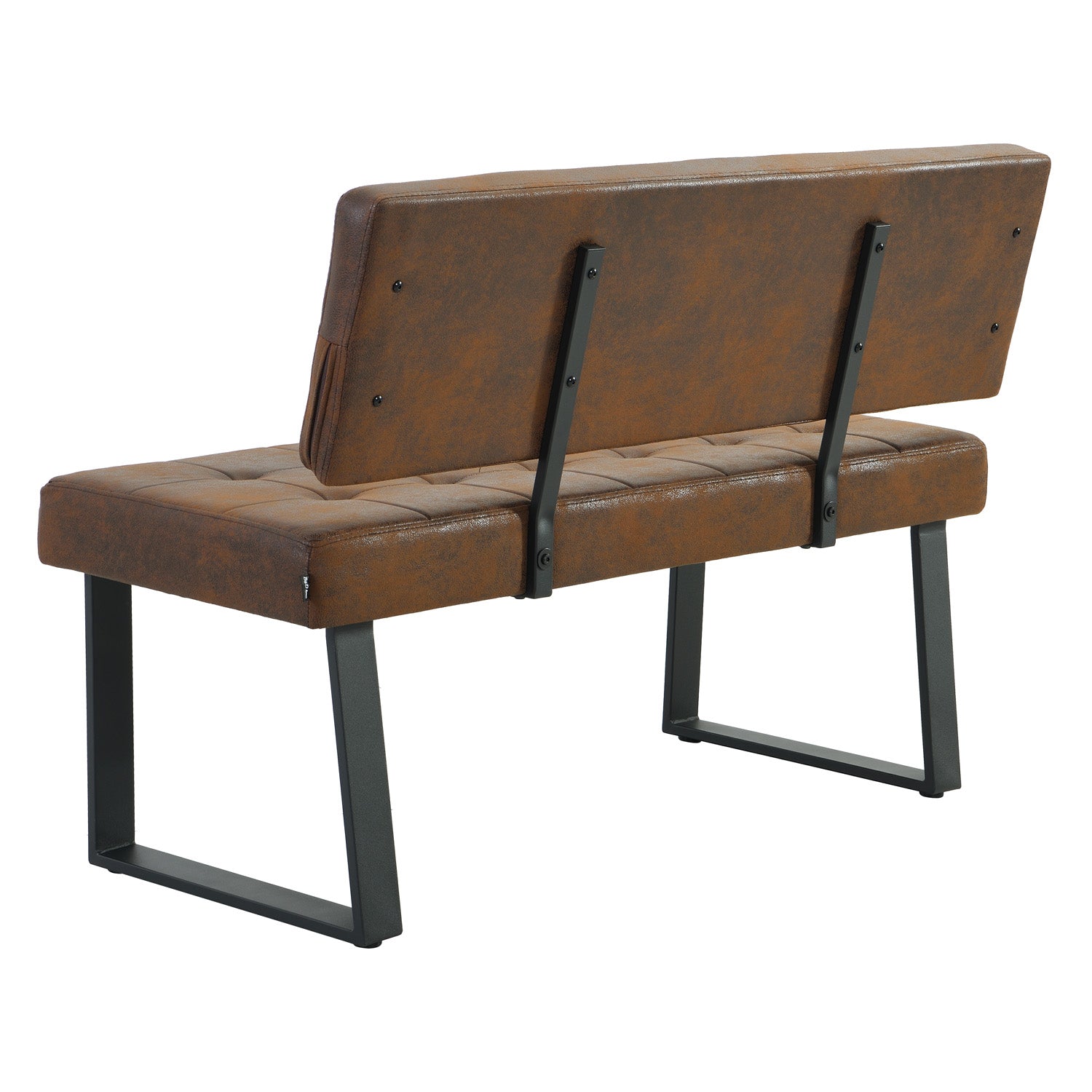 Sitzbank SIGFRID – Esszimmerbank mit Rückenlehne & Metallgestell