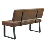 Sitzbank SIGFRID – Esszimmerbank mit Rückenlehne & Metallgestell