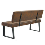 Sitzbank SIGFRID – Esszimmerbank mit Rückenlehne & Metallgestell