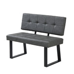 Sitzbank SIGFRID – Esszimmerbank mit Rückenlehne & Metallgestell