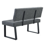 B-Ware Sitzbank SIGFRID, Kunstleder Schwarz, 120cm