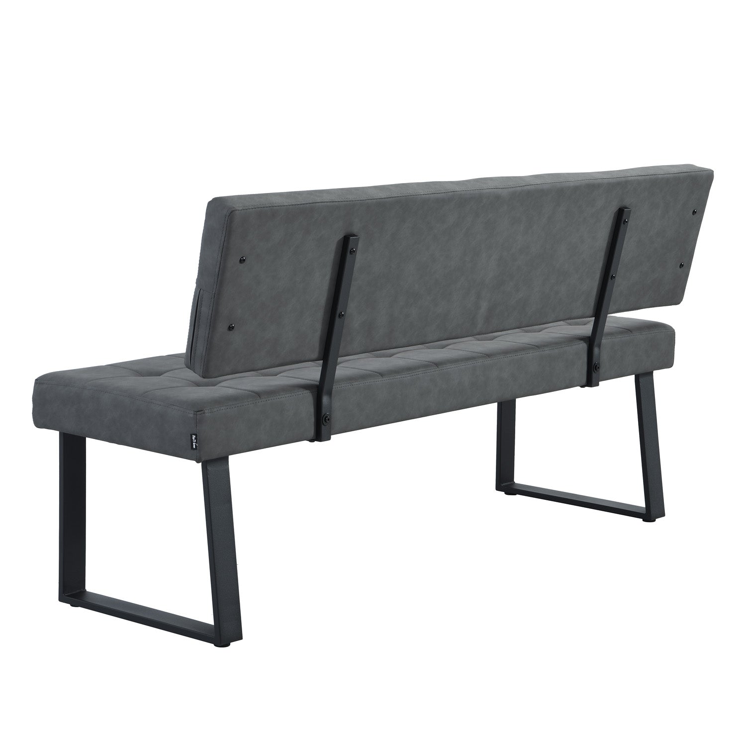 B-Ware Sitzbank SIGFRID, Kunstleder Schwarz, 160cm