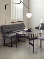 Sitzbank SIGFRID – Esszimmerbank mit Rückenlehne & Metallgestell