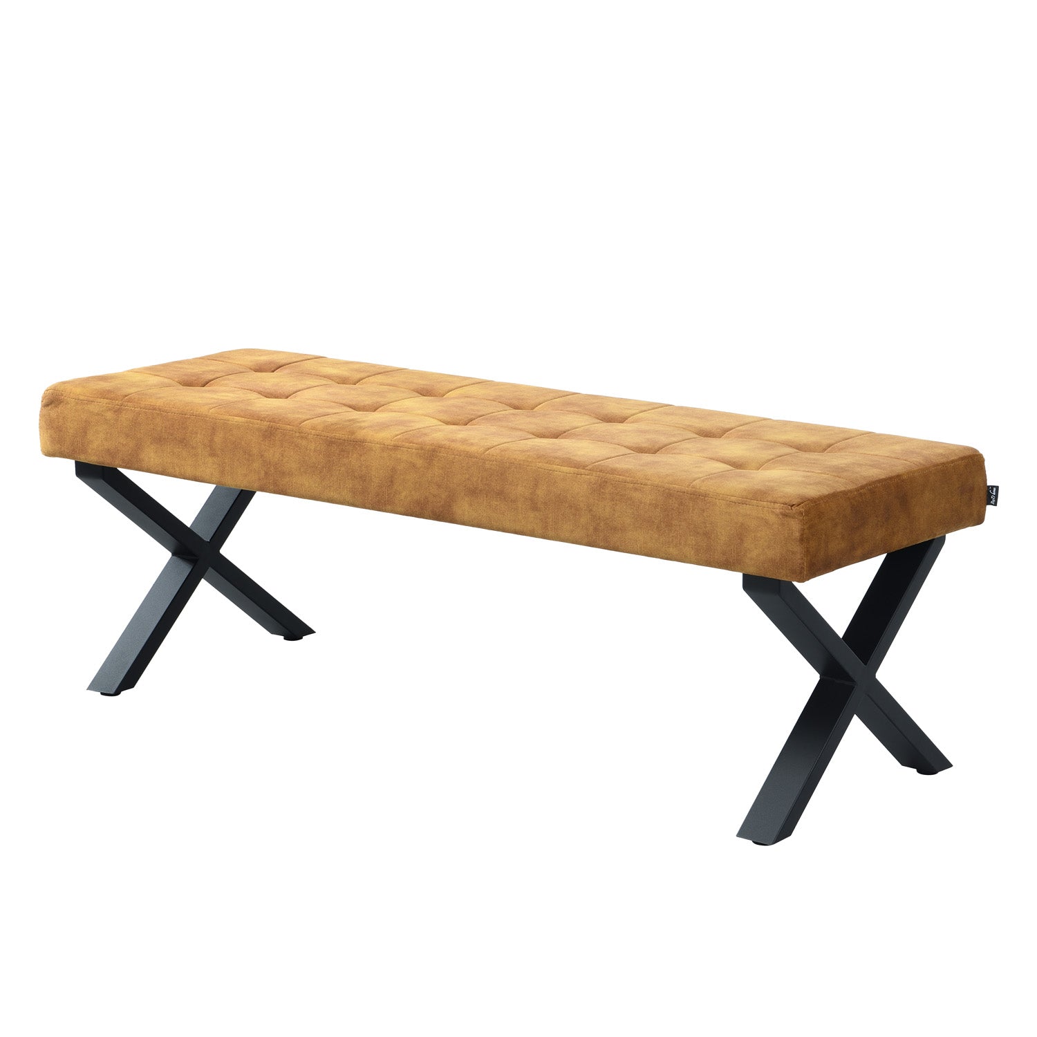 Sitzbank SIGFRID – Esszimmerbank mit Rückenlehne & Metallgestell