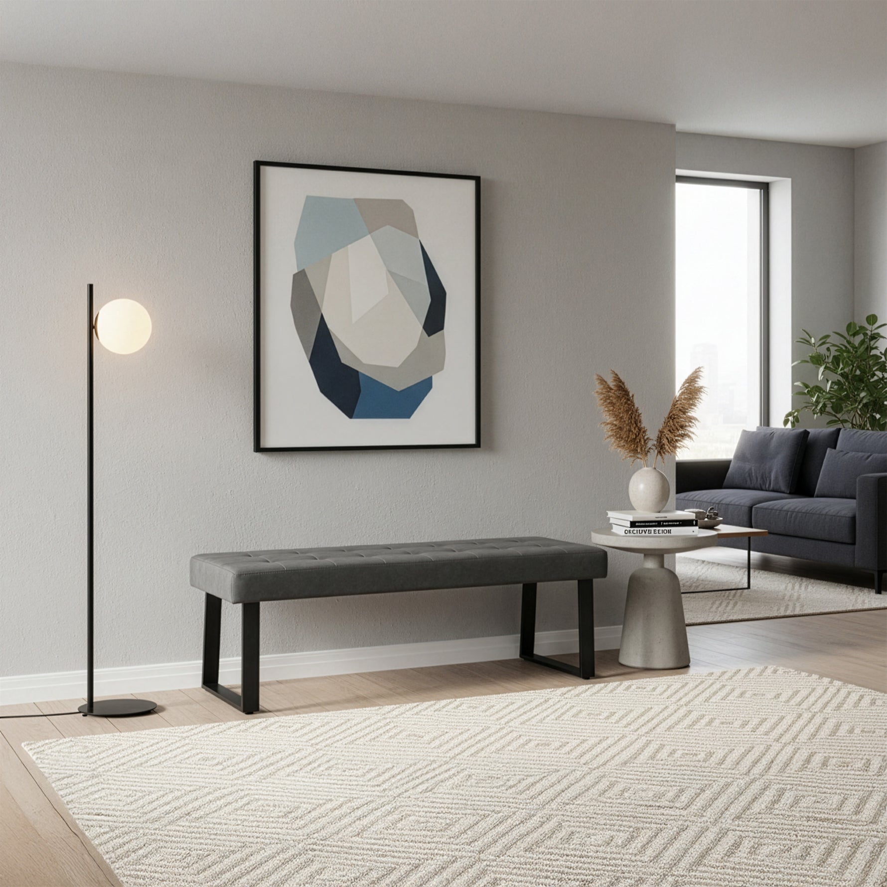 B-Ware Sitzbank DOLCE, Grau, 140cm