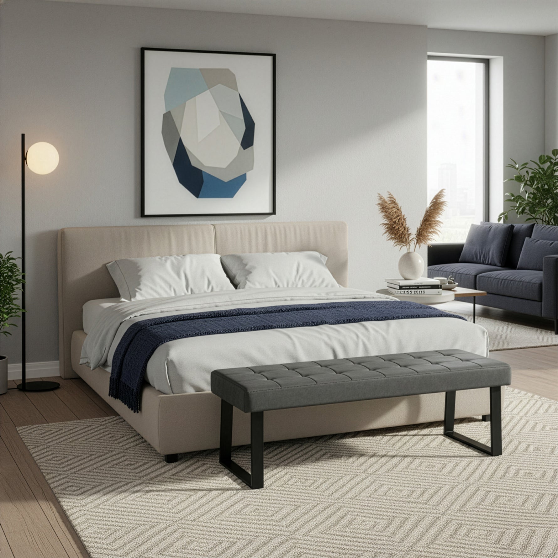 B-Ware Sitzbank DOLCE, Grau, 140cm