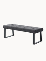 Sitzbank SIGFRID – Esszimmerbank mit Rückenlehne & Metallgestell