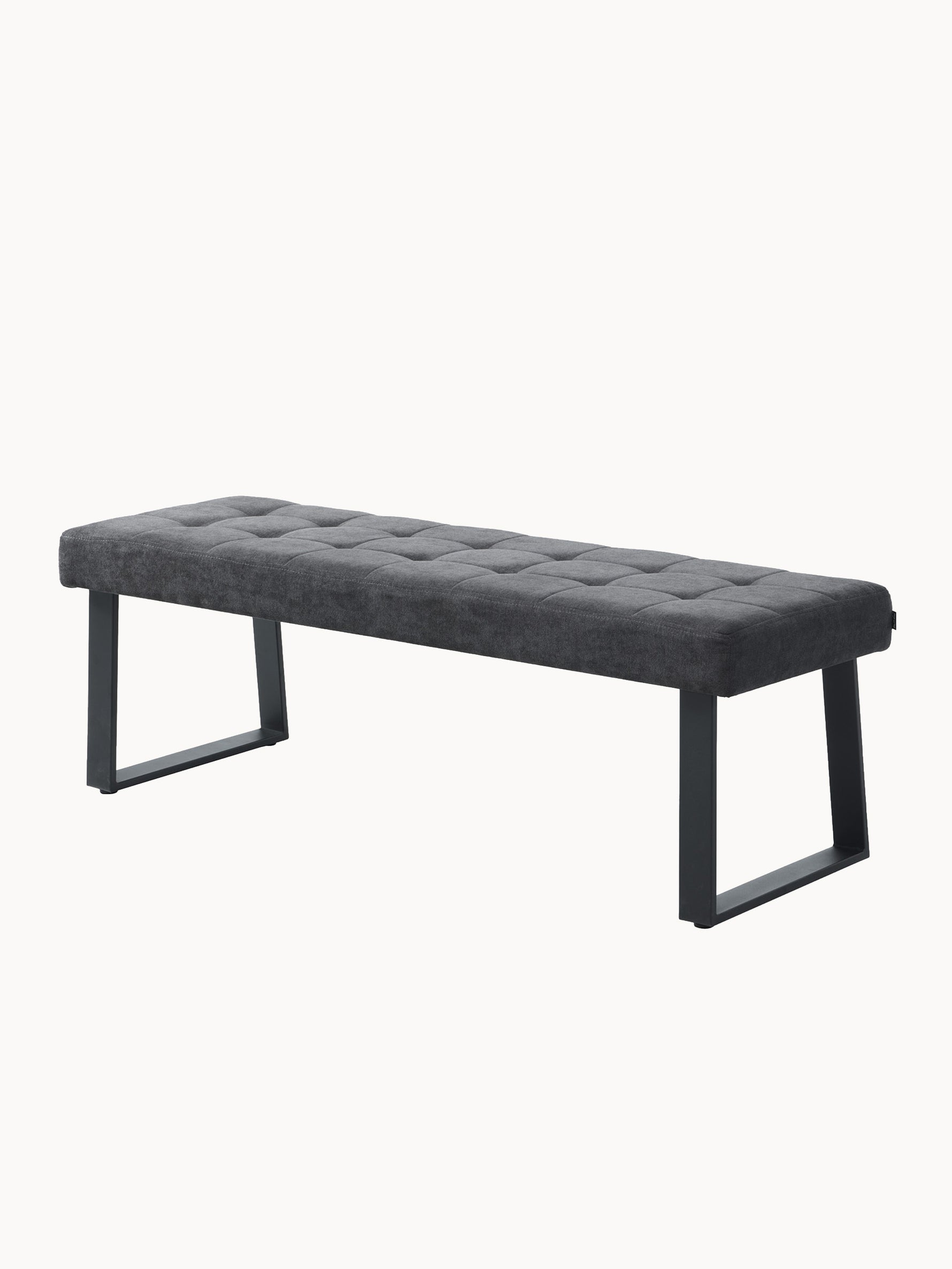 Sitzbank SIGFRID – Esszimmerbank mit Rückenlehne & Metallgestell