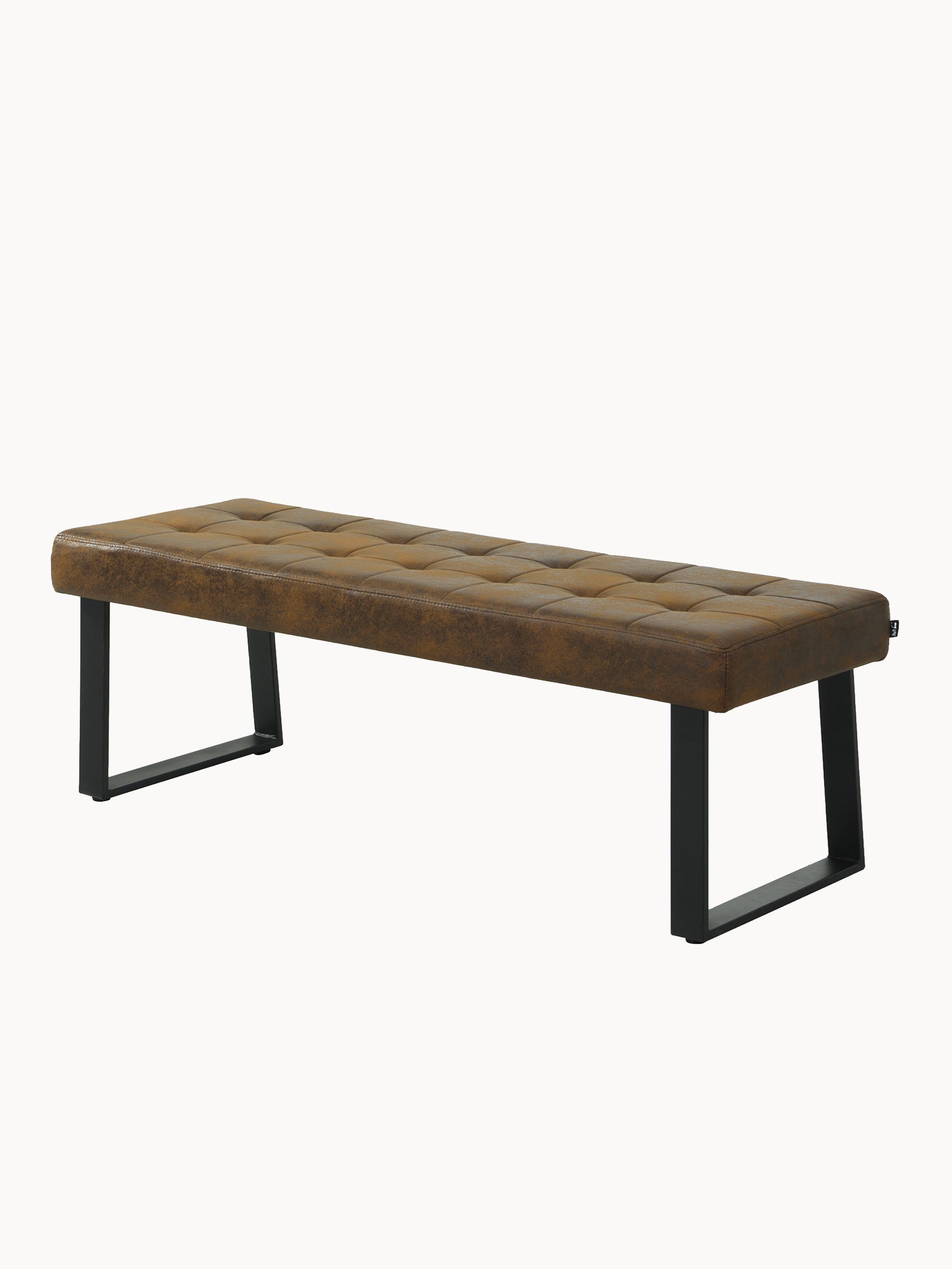 Sitzbank SIGFRID – Esszimmerbank mit Rückenlehne & Metallgestell