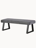 Sitzbank SIGFRID – Esszimmerbank mit Rückenlehne & Metallgestell
