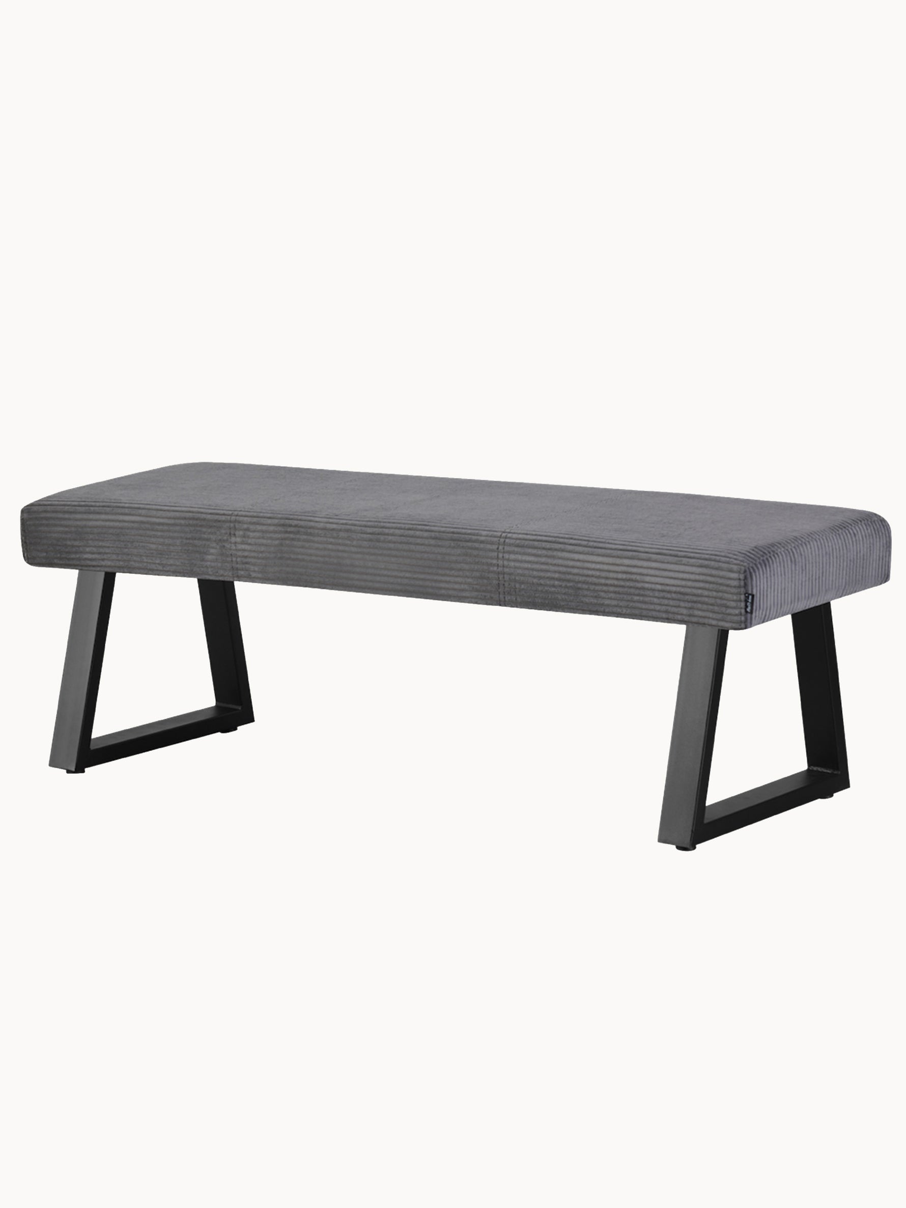 Sitzbank SIGFRID – Esszimmerbank mit Rückenlehne & Metallgestell