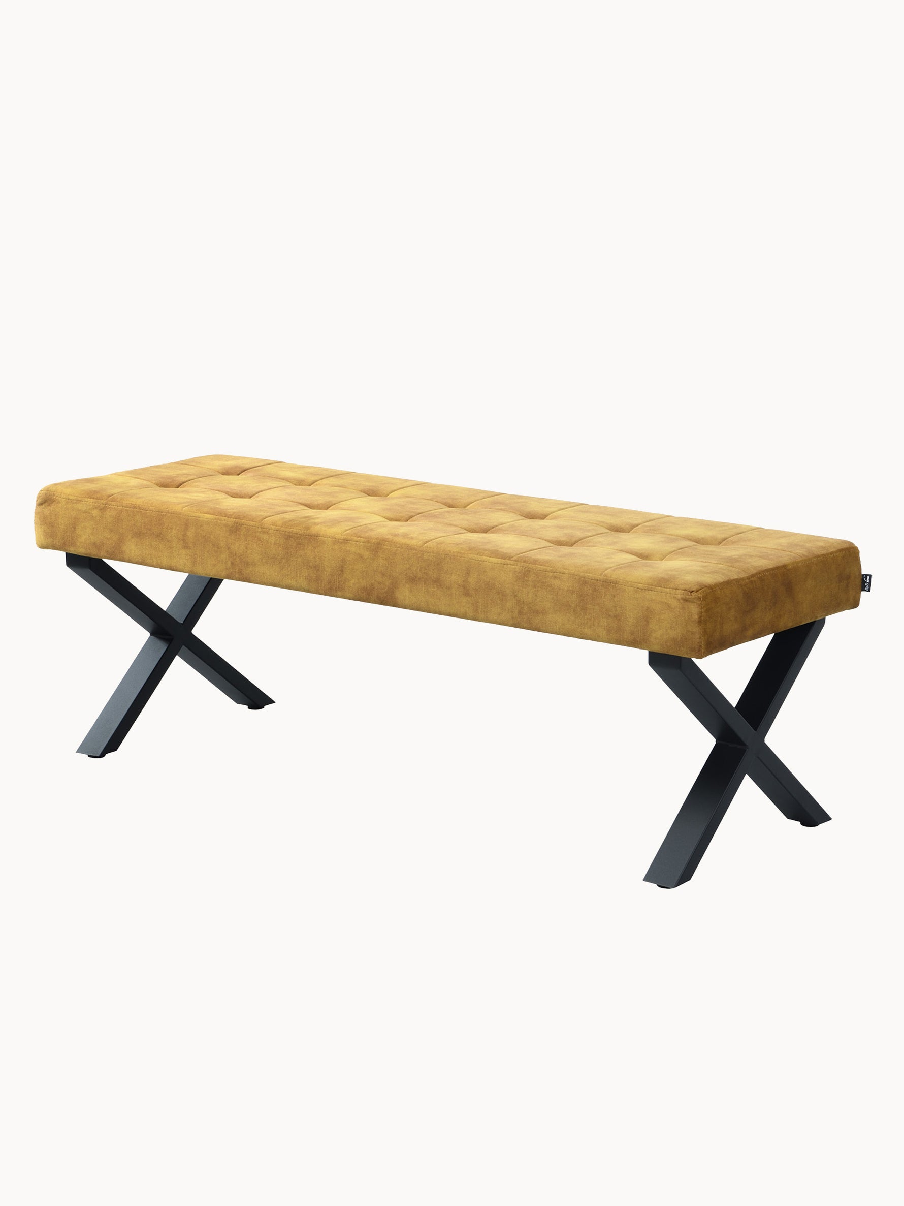 Sitzbank SIGFRID – Esszimmerbank mit Rückenlehne & Metallgestell