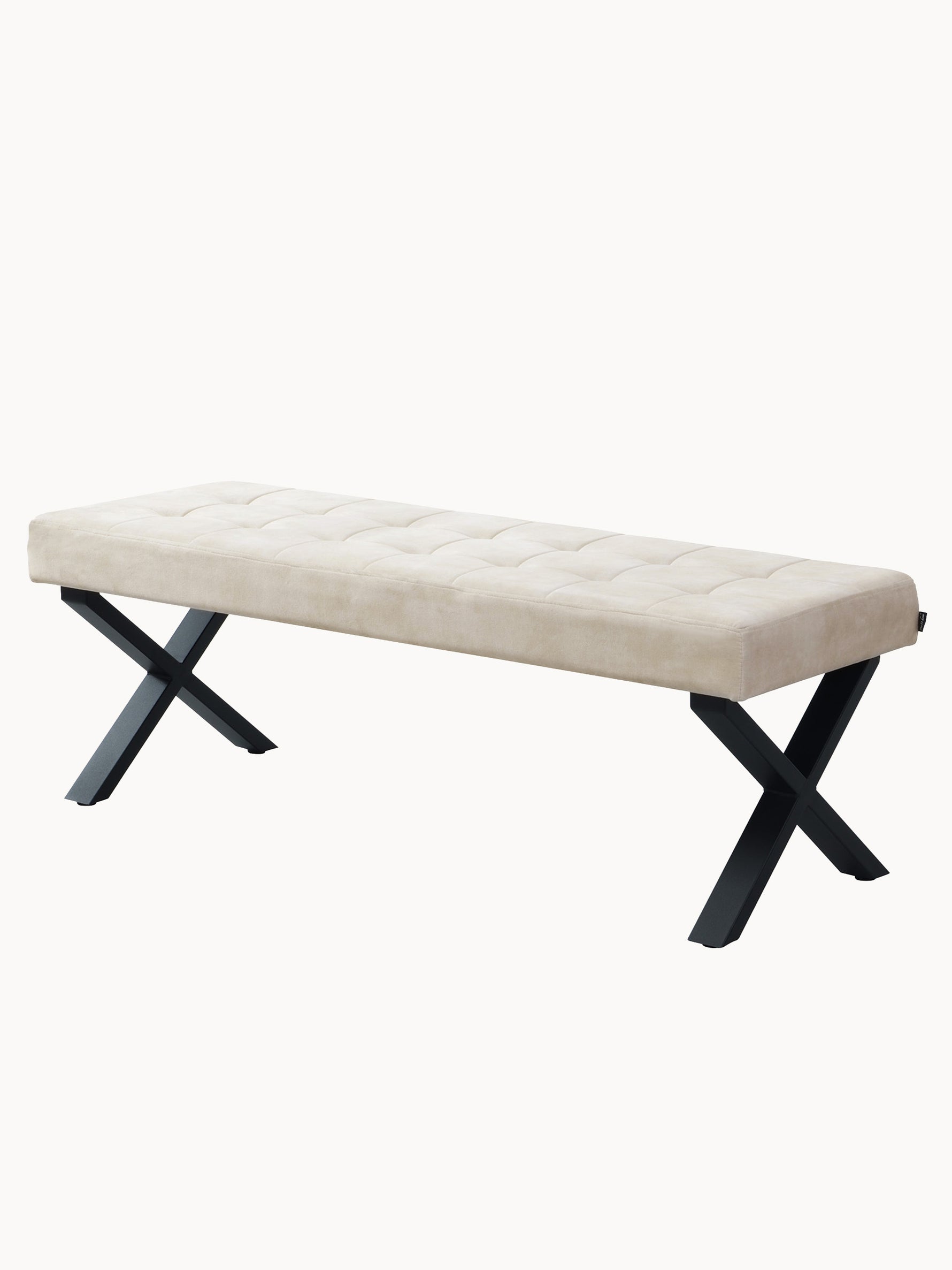 Sitzbank SIGFRID – Esszimmerbank mit Rückenlehne & Metallgestell