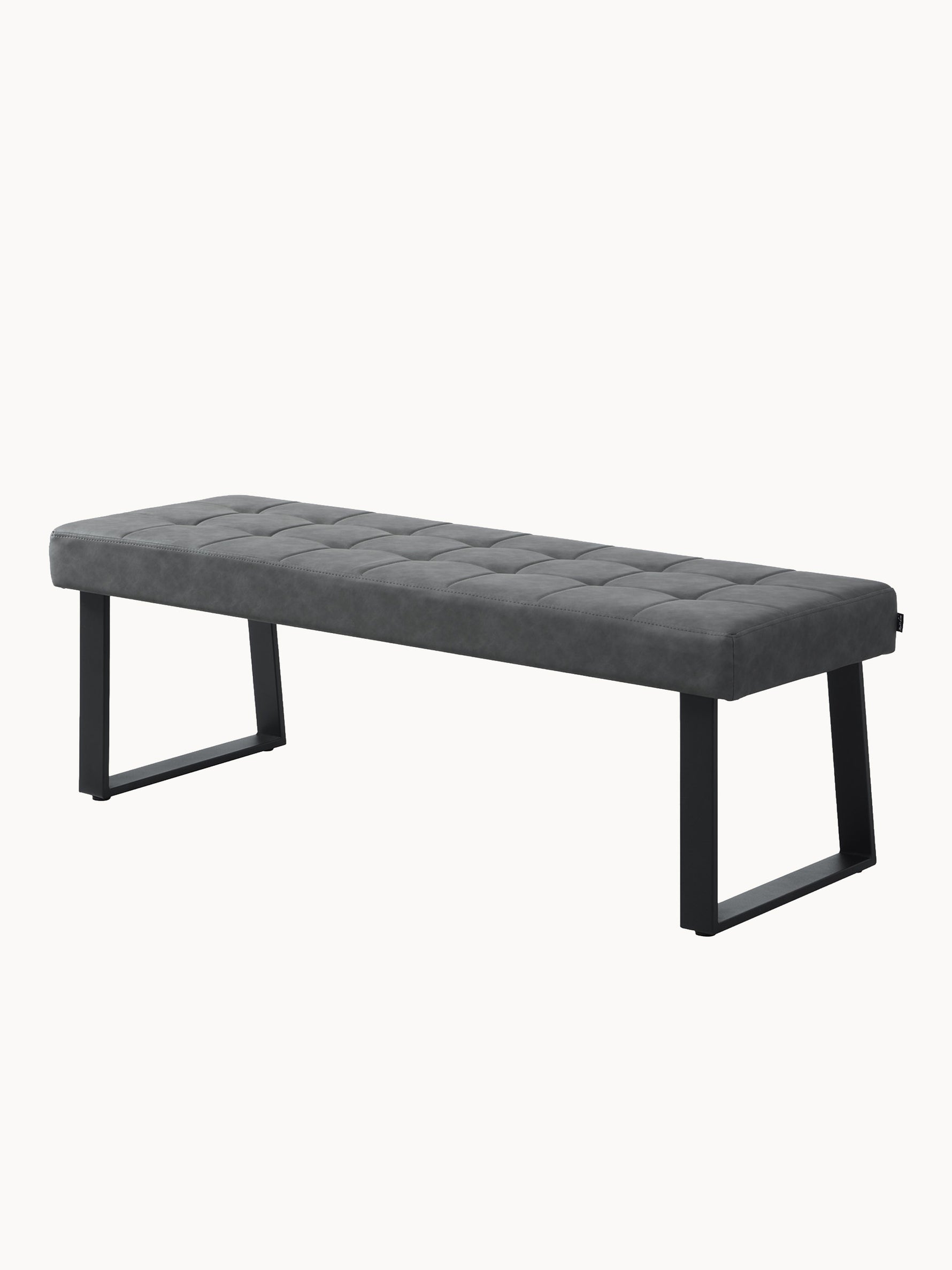Sitzbank SIGFRID – Esszimmerbank mit Rückenlehne & Metallgestell