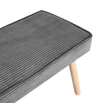 Sitzbank PAUL – Polsterbank mit Rückenlehne & Holzbeinen | B&D home