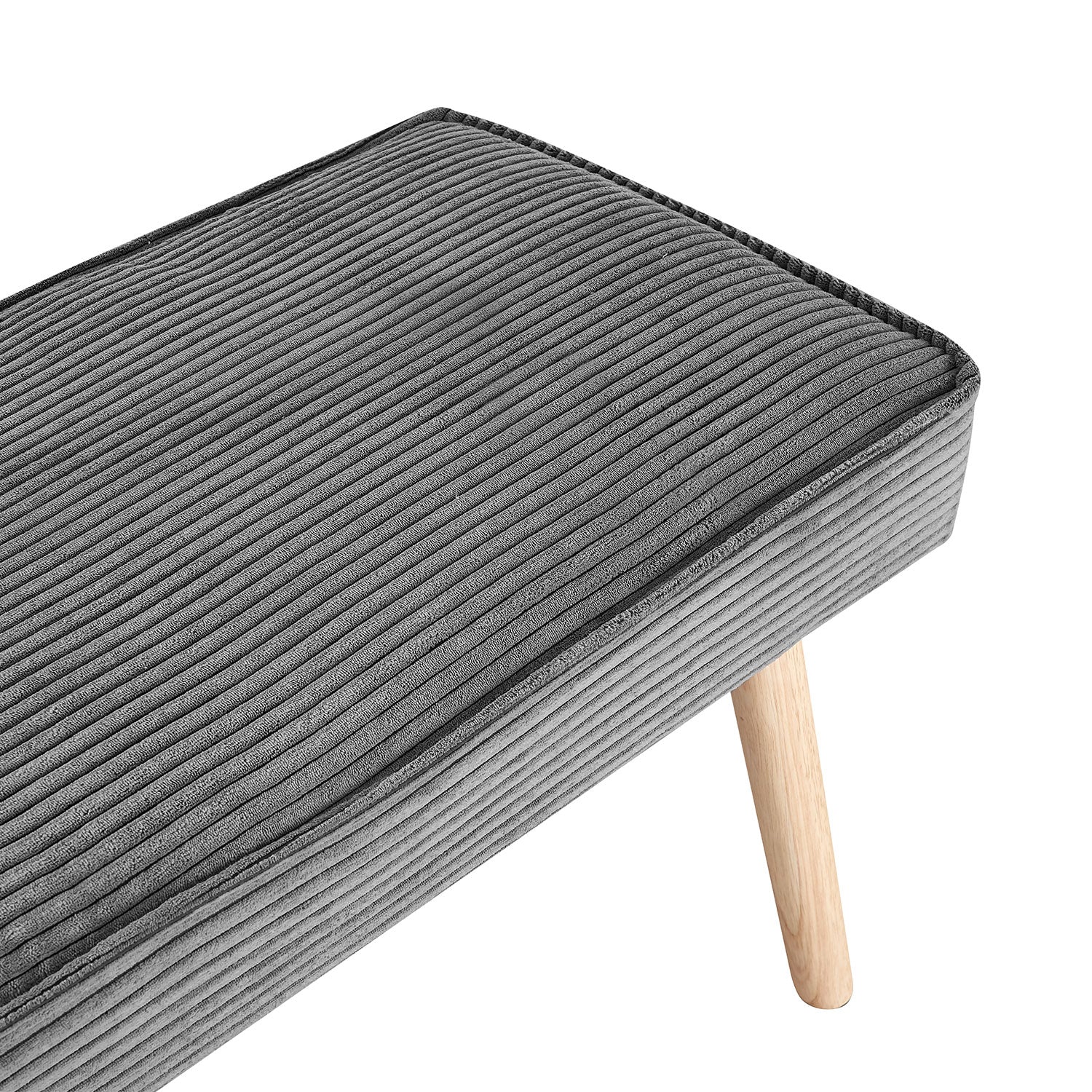 Sitzbank PAUL – Polsterbank mit Rückenlehne & Holzbeinen | B&D home