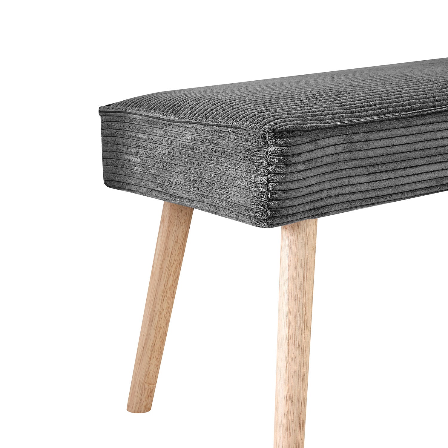 Sitzbank PAUL – Polsterbank mit Rückenlehne & Holzbeinen | B&D home