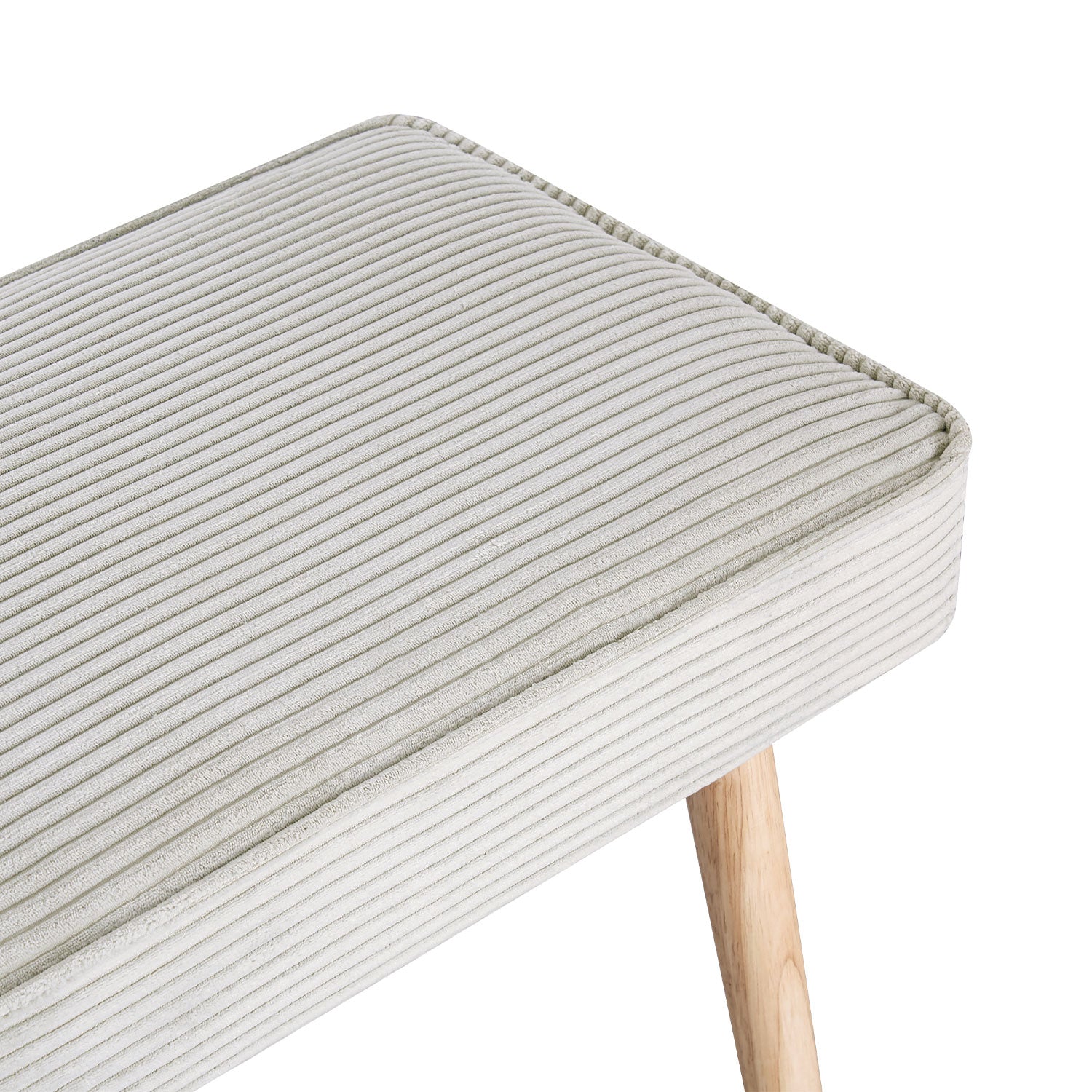 Sitzbank PAUL – Polsterbank mit Rückenlehne & Holzbeinen | B&D home