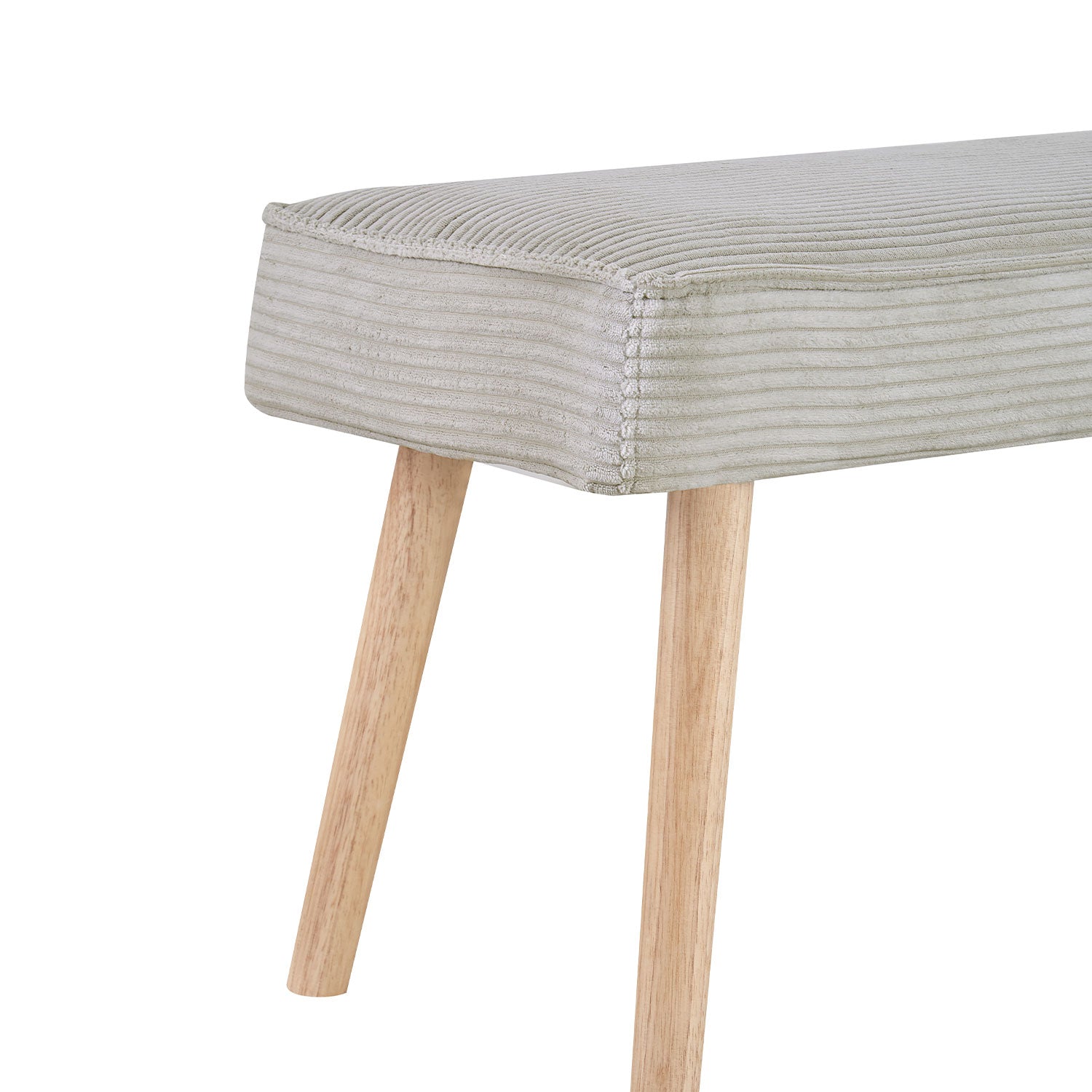 Sitzbank PAUL – Polsterbank mit Rückenlehne & Holzbeinen | B&D home