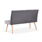 Sitzbank PAUL – Polsterbank mit Rückenlehne & Holzbeinen | B&D home