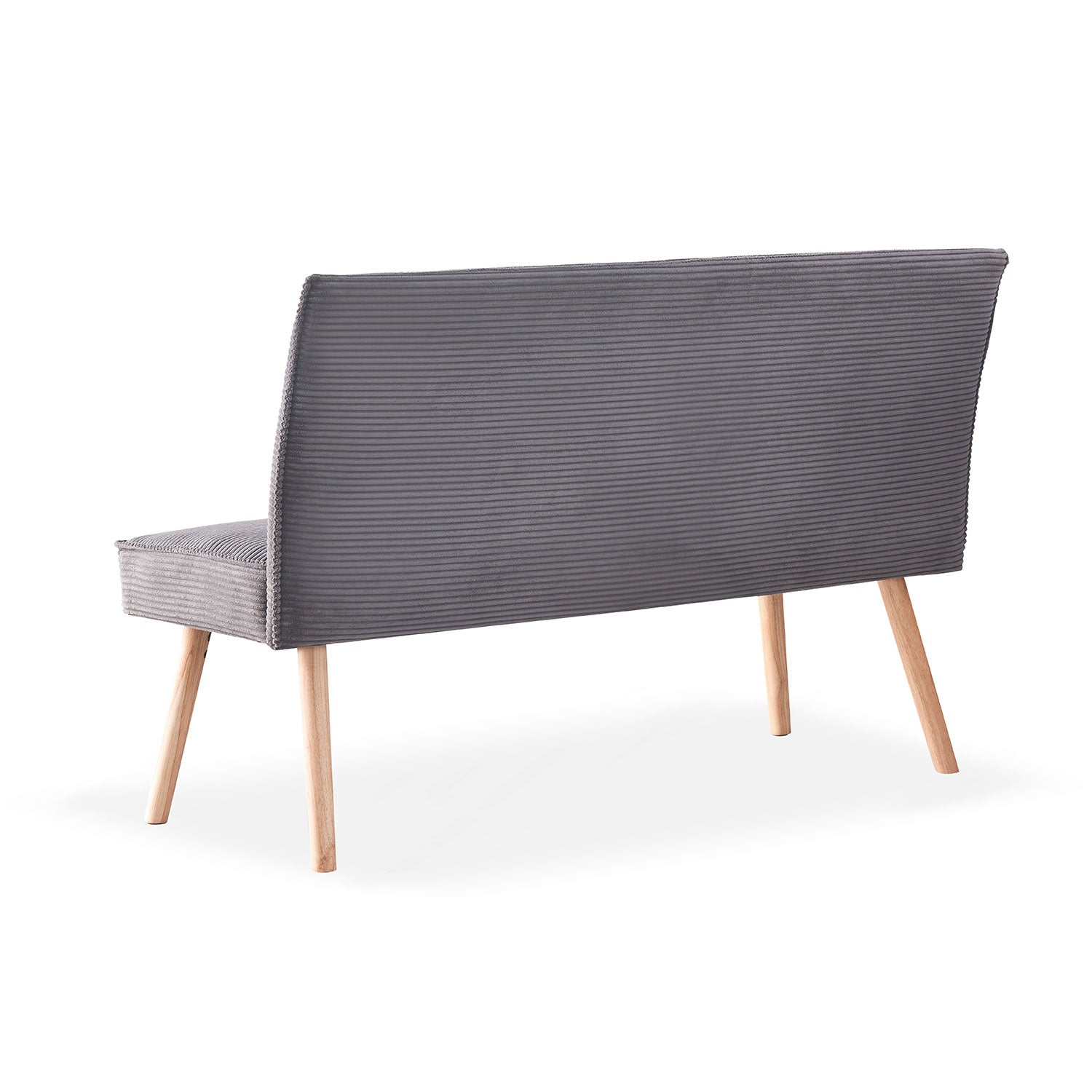 Sitzbank PAUL – Polsterbank mit Rückenlehne & Holzbeinen | B&D home