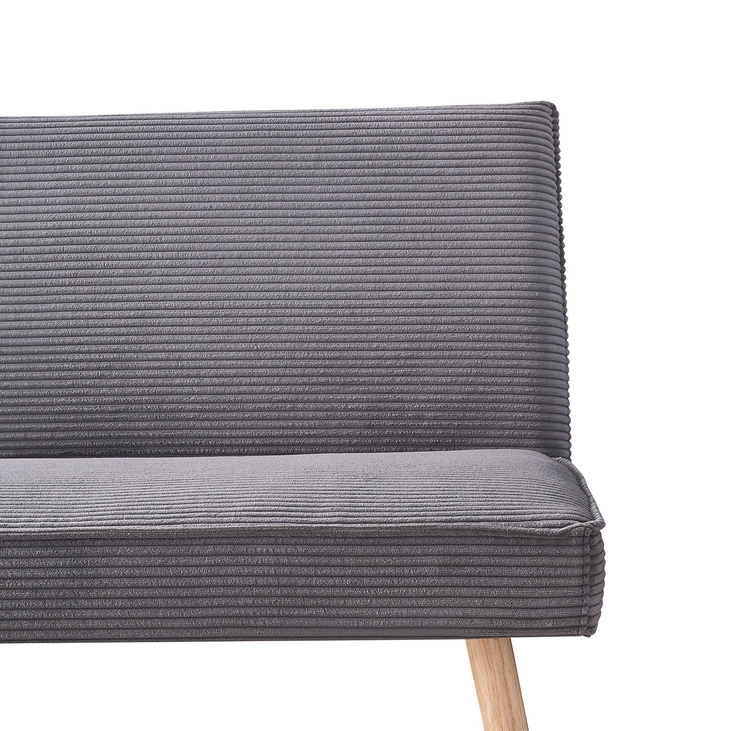 Sitzbank PAUL – Polsterbank mit Rückenlehne & Holzbeinen | B&D home