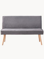 Sitzbank PAUL – Polsterbank mit Rückenlehne & Holzbeinen