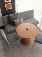 Sitzbank PAUL – Polsterbank mit Rückenlehne & Holzbeinen