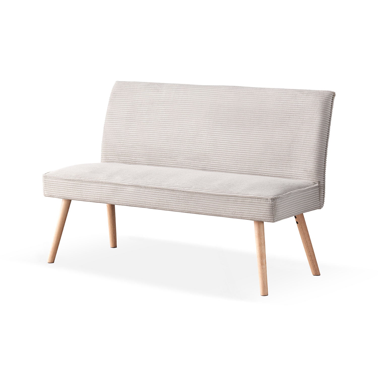 Sitzbank PAUL – Polsterbank mit Rückenlehne & Holzbeinen | B&D home