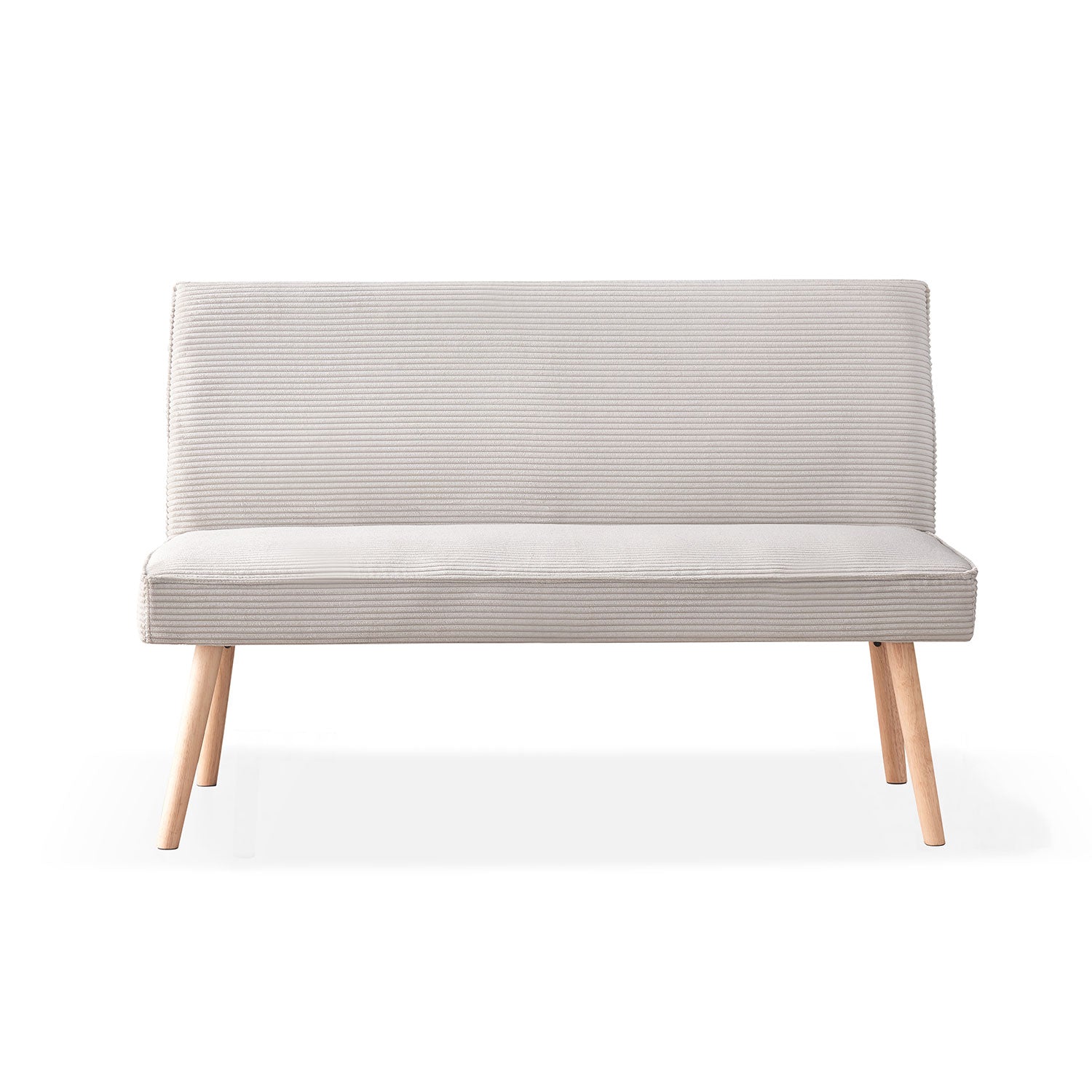 Sitzbank PAUL – Polsterbank mit Rückenlehne & Holzbeinen | B&D home