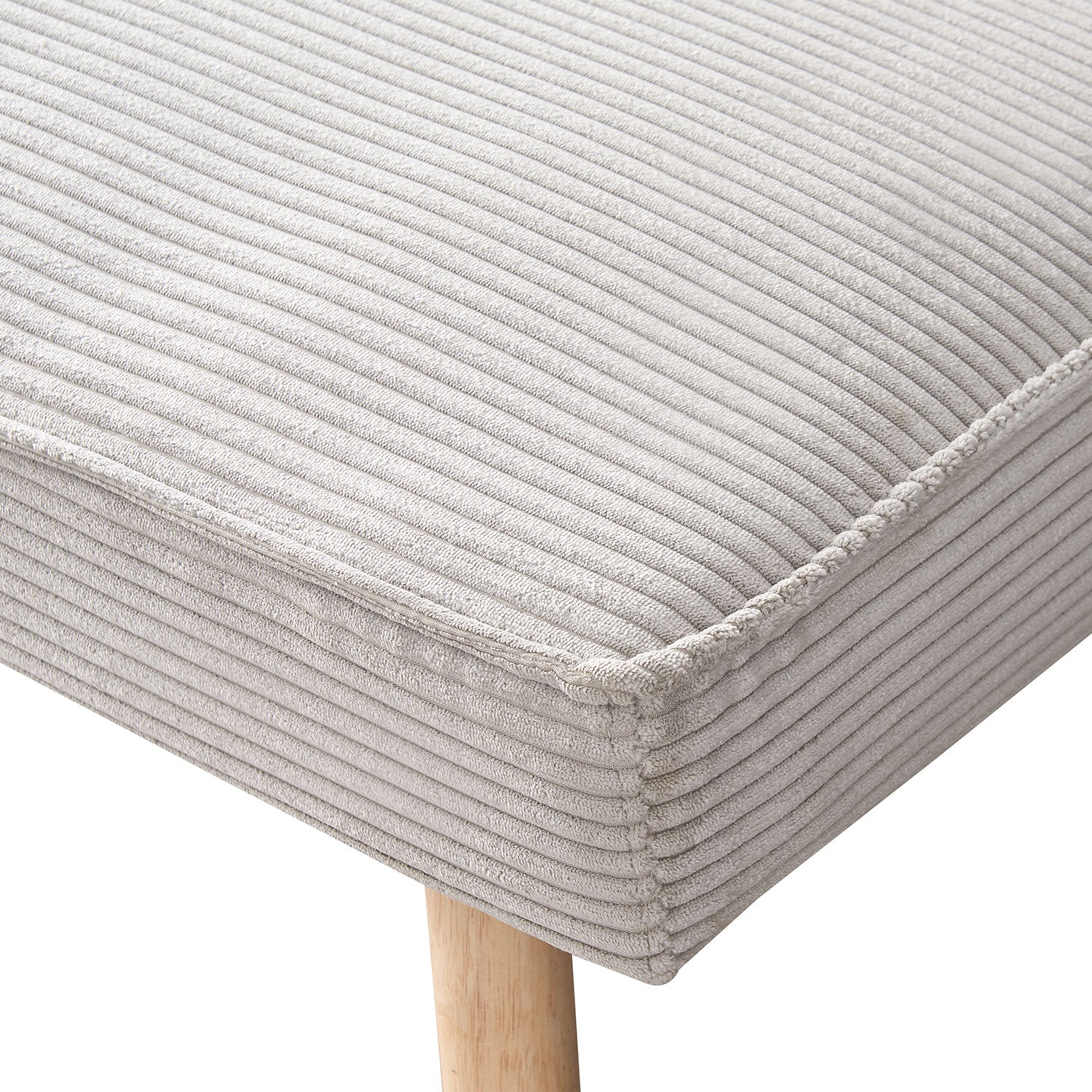 Sitzbank PAUL – Polsterbank mit Rückenlehne & Holzbeinen | B&D home